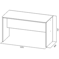 Стол SV-Мебель Грей ФР-10016557 (цемент светлый/белый)