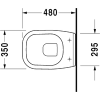 Унитаз подвесной Duravit D-Code (221109) (без сиденья)