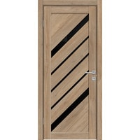 Межкомнатная дверь Triadoors Luxury 573 ПО 90x200 (safari/лакобель черный)