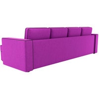 П-образный диван Лига диванов Принстон 31646 (микровельвет, фиолетовый)