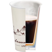 Многоразовый стакан DeLonghi DLSC057 0.3л (белый/коричневый)
