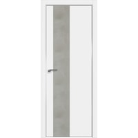 Межкомнатная дверь ProfilDoors 5E 80x200 (аляска/вставка бетон платина)