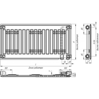 Стальной панельный радиатор Лидея ЛК 10-328 300x2800