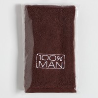 Полотенце Этель 100% man 9397701 (коричневый)