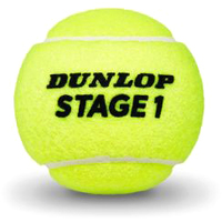 Набор теннисных мячей Dunlop Stage 1 (3 шт, зеленый)