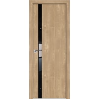 Межкомнатная дверь ProfilDoors 6ZN 60x200 (каштан натуральный/стекло черный лак)