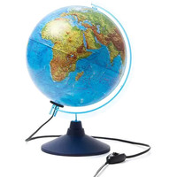 Школьный глобус Globen Физико-политический с подсветкой интерактивный 12500284