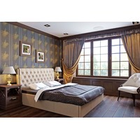 Кровать Bon Mebel Прима с ПМ 160x200 (кожзам серый)