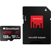 Карта памяти Strontium Nitro microSDXC SRN128GTFU3A1A 128GB (с адаптером)