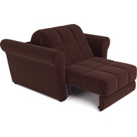 Кресло-кровать Мебель-АРС Гранд (микровелюр, коричневый luna 092)
