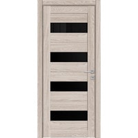 Межкомнатная дверь Triadoors Luxury 571 ПО 80x200 (cappuccino/лакобель черный)