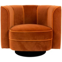 Интерьерное кресло Dutchbone FLower (оранжевый/черный) в Пинске