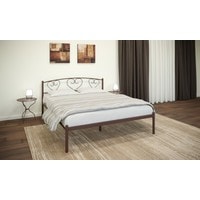 Кровать ИП Князев Маргарита 90x190 (коричневый)