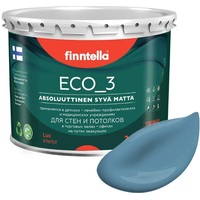 Краска Finntella Eco 3 Wash and Clean Terassininen F-08-1-3-LG206 2.7 л (синий)