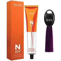 Крем-краска Ollin Professional N-Joy Color Cream 0/25 фиолетово-махагоновый розовый 100 мл