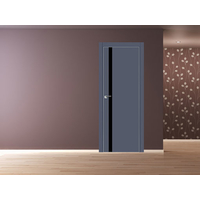Межкомнатная дверь ProfilDoors 6E (Антрацит, черный лак)