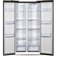 Холодильник side by side Ginzzu NFK-462 Black glass