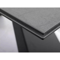 Кухонный стол Signal Westin ceramic WESTINJSZC160 (светло-серый/черный матовый)