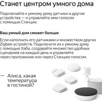 Умная колонка Яндекс Станция Мини 2 с часами (черный оникс)