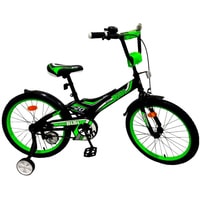 Детский велосипед Bibi Space 18 2021 (зеленый/черный)