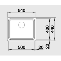 Кухонная мойка Blanco Etagon 500-IF [521840]