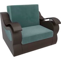 Кресло-кровать Mebelico Меркурий 105482 80 см (бирюзовый/коричневый)