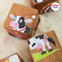 Кубики Mega Toys Домашние животные 15402