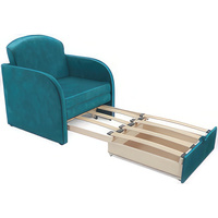 Кресло-кровать Мебель-АРС Малютка (бархат, сине-зеленый Star Velvet 43 Black Green)