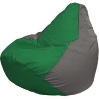 Кресло-мешок Flagman Груша Г2.1-239 (зелёный/серый)