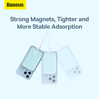 Внешний аккумулятор Baseus Magnetic Wireless PPCX020002 6000mAh (белый)