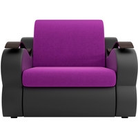 Кресло-кровать Лига диванов Меркурий 100678 80 см (фиолетовый/черный)