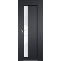 Межкомнатная дверь ProfilDoors 2.71U L 60x200 (черный матовый/стекло белый триплекс)