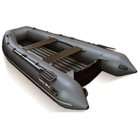 Моторно-гребная лодка Хантер 390 А (серый)