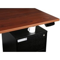 Стол для работы стоя ErgoSmart Unique Ergo Desk 1380x800x18мм (альпийский белый/белый)