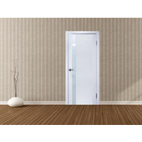Межкомнатная дверь Zadoor D4 Техно Белая эмаль