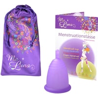 Менструальная чаша Me Luna Classic Shorty M стебель (фиолетовый)