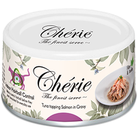 Консервированный корм для кошек Pettric Cherie Hairball Control Tuna Topping Salmon in Gravy (тунец с лососем в соусе) 80 г