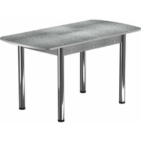 Кухонный стол Васанти плюс БРП 100/132x60Р (алюминий/хром)