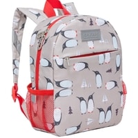 Школьный рюкзак Grizzly RK-077-6 (пингвины)
