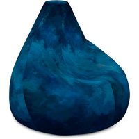 Кресло-мешок Мама рада! Nature Skin со съемным чехлом (XL, синяя бездна)