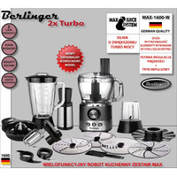 Кухонный комбайн Berlinger MAX-1600-W (черный)