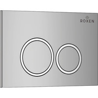 Унитаз подвесной Roxen Antares One Rimless 6 в 1 StounFix Slim 508565 (кнопка: хром)