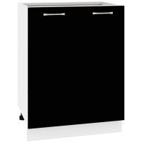 Шкаф напольный Кортекс-мебель Корнелия Лира НШ60р без столешницы (черный)