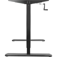 Стол для работы стоя ErgoSmart Manual Desk Spec. 1380x800x18 мм (бетон чикаго светло-серый/чер)