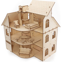 3Д-пазл Eco-Wood-Art Кукольный Домик