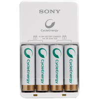 Аккумуляторы + зарядное Sony Ni-MH Battery Charger + 2100mAh [BCG-34HH4KN]