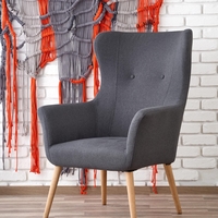 Интерьерное кресло Halmar Cotto (темно-серый)