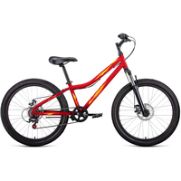 Велосипед Forward Iris 24 2.0 D 2022 (красный/желтый)