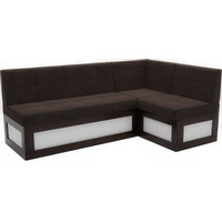 Угловой диван Мебель-АРС Нотис правый 187x82x112 (кордрой коричневый)