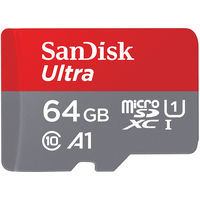 Карта памяти SanDisk Ultra SDSQUAR-064G-GN6MA microSDXC 64GB (с адаптером)